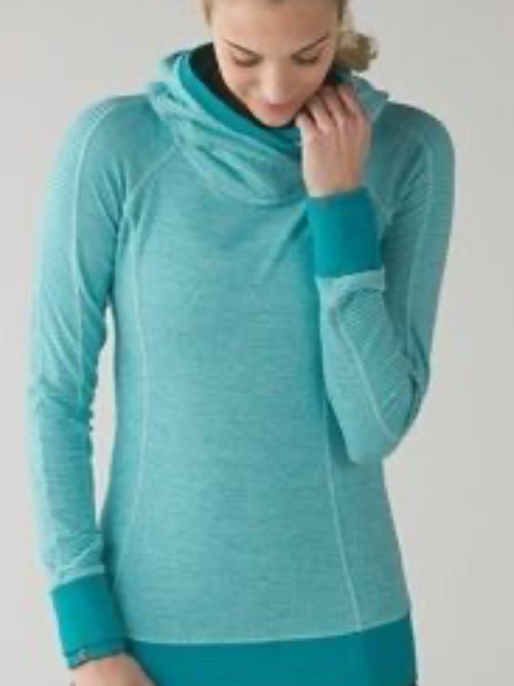 Lululemon Athletica Hooded Pullover Teal Women’s Medium